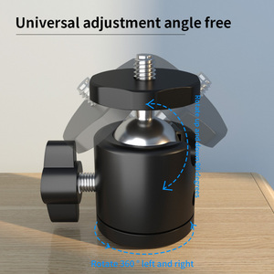 Siyingy01 Gimbal360-Degree <span class=keywords><strong>Mini</strong></span> Bóng Đầu Chân Máy Bền Hợp Kim Nhôm 1/4 3/8 Vít Núi Di Động Đứng Cho Dv Máy Ảnh DSLR - Product Image 3