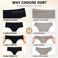 Culottes respirantes pour femmes, sans couture, confortables, à porter au quotidien, douces et élastiques