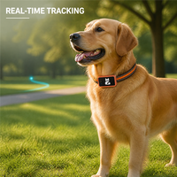 Traceur GPS pour animaux de compagnie G68P, compact et élégant, étanche, lumières changeantes de couleur, suivi de localisation précis, suivi de trajectoire