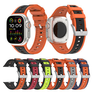 Bracelet de montre en silicone RYB Sport pour <span class=keywords><strong>Apple</strong></span> <span class=keywords><strong>Watch</strong></span> Ultra 2, bracelet de montre intelligente pour <span class=keywords><strong>Apple</strong></span> <span class=keywords><strong>Watch</strong></span> Series 10 9 8 <span class=keywords><strong>7</strong></span> 6 SE - Product Image 5