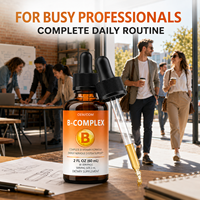 Formule Liquide Douce pour le Bien-être Nerveux des Adultes Occupés – Vitamines du Complexe B en Gouttes Liquides – Approvisionnement Direct Usine