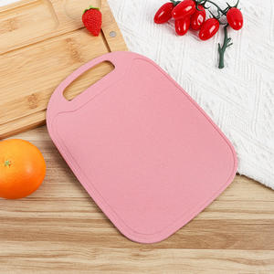 Planche à découper en paille de blé anti-moisissure pour fruits, usage domestique, planche à découper en plastique, planche à découper en paille - Product Image 5