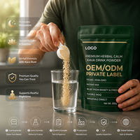 Kava Vegano Sin OMG al por Mayor, MOQ Flexible, Premium, Herbal, Calmante, Antiestrés, Antioxidante, Refuerzo Inmunológico, Mezcla Instantánea, Marca Privada