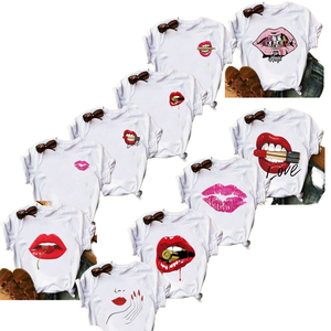 Plus Size Printed Polyester O-Neck <b>T</b>-<b>Shirt</b> Custom Casual Tee - Product Image 1