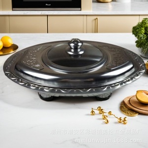 เตาสแตนเลสรูปปลาพร้อมฝาปิด สำหรับบุฟเฟ่ต์โรงแรม ใช้กลางแจ้ง รุ่น ML-219 - Product Image 4