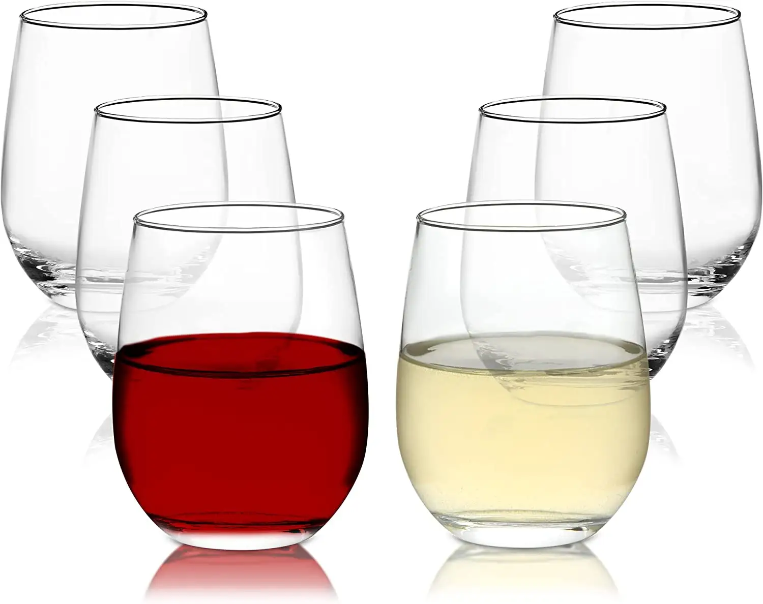 Hochwertiges Eierform-Trinkglas verdickter Boden gute Stabilität stamm loses Weißwein glas