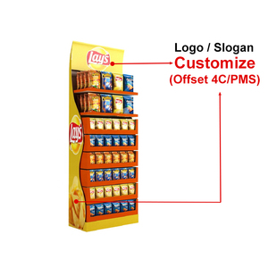 Siêu Thị Chuyên Nghiệp Các Tông Thực Phẩm Đồ Ăn Nhẹ Hiển Thị Đứng Cho Khoai Tây Chiên Khoai Tây Chiên - Product Image 4