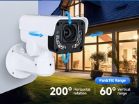 Caméra IP PTZ à double éclairage 6MP 1/2.7'' SC535HAI avec portée IR de 80 m, zoom optique 20x, audio bidirectionnel, 220 °   Caméra de sécurité PoE extérieure Pan