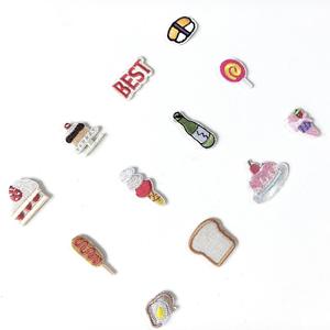 Patch brodé thermocollant écologique, motifs de dessins animés mignons et gâteaux, couleurs variées, pour pochette et porte-monnaie - Product Image 2