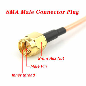 Adaptador RF <span class=keywords><strong>Cable</strong></span> <span class=keywords><strong>Coaxial</strong></span> PE Bolsa Sp11 Pro Cell Antenna Pigtail RF <span class=keywords><strong>Coaxial</strong></span> RG316 RG178 SMA Macho a SMA Macho <span class=keywords><strong>50</strong></span> Ohm Sma 1 - Product Image 4
