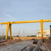 Grúa Pórtico de Viga de Caja Resistente para Elevación de Materiales en Obras de Construcción