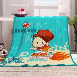 kid sublimation soft blankets and sheets coral fleece blankets quilt cheap polyester blanket