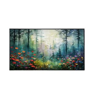 Peinture abstraite texturée 3D « Enchanted Woodland Bloom » en gros, 100 % peinte à la main, décoration intérieure, œuvre d'art pour la maison - Product Image 6
