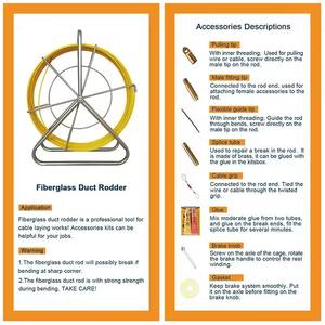 สายร้อยท่อไฟเบอร์กลาสขนาด 4.5 มม. * 100 ม. ยี่ห้อ KHC รุ่น 7074143 สำหรับร้อยสายไฟ/ดึงสายเคเบิล รับประกัน 1 ปี ผลิตตามมาตรฐาน OEM สำหรับงาน DIY - Product Image 6