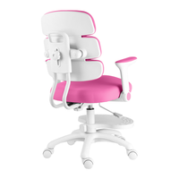 Chaise d'étude intelligente pour enfants en gros, rose et bleue, mobilier de salle à manger à domicile, chaise ergonomique pivotante en métal réglable en hauteur pour la croissance des enfants