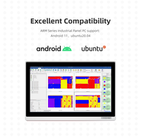 Ordinateur tout-en-un industriel Android Rockchip avec écran tactile de 10,1 pouces, différentes options de taille, panneau tactile Android