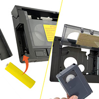 Adaptateur de cassette mécanique VHS HS-C - Convertisseur de bande plastique alimenté par batterie pour utilisation domestique Lecteurs VHS standard