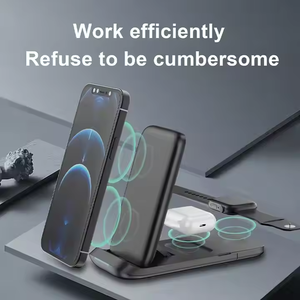 Station d'accueil <span class=keywords><strong>V8</strong></span> 3-en-1 15W chargeur sans fil pour téléphone montre intelligente casque y compris écouteurs multifonctions pour <span class=keywords><strong>AirPods</strong></span> - Product Image 2