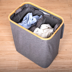 Collapsible Laundry <b>Basket</b> Oxford Cloth <b>Rectangle</b> Foldable Bathroom <b>Storage</b> Clothes Organizer - Product Image 2