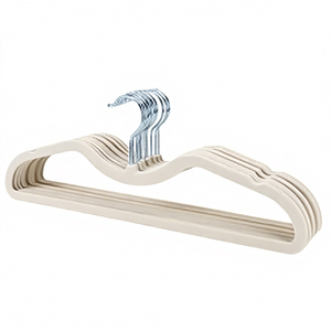 Cintre Minimaliste Ultra-Fin en ABS Antidérapant avec Crochet Chromé pour Armoire, Conception Durable à Niveau Unique, Écologique - Product Image 1
