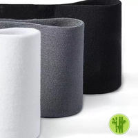 Chaussettes en bambou personnalisées avec logo, respirantes, absorbantes, douces, antibactériennes, couleur unie, tricotées, vente en gros