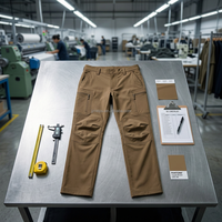 Pantalon cargo tactique pour homme, multi-poches, pantalon de chasse, ripstop, séchage rapide, respirant, pantalon de travail avec genouillères