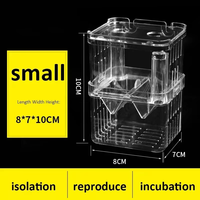 USMILEPET Boîte d'élevage pour aquarium, bassin d'isolation pour alevins, pour Guppy et Betta, en acrylique transparent, suspendu, avec oxygénation, pour reproduction et écloserie