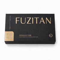 Boîte cadeau rigide élégante personnalisée réutilisable noire, or, argent, avec finition pailletée en relief, insert en EVA, emballage pour parfum, crème pour le visage