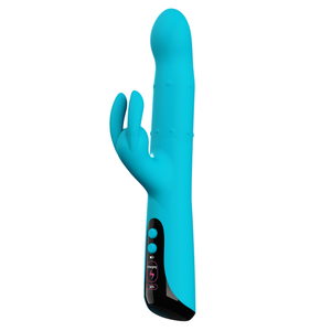 Vibrateur Lapin Premium à Affichage LED Lisse et Lumineux, à Mouvement Coulissant et Rotatif pour Stimulation Intime Double du Point G - Product Image 5