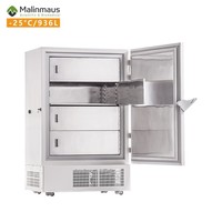 Congélateur vertical biomédical Malinmaus 936L, grande capacité, -25°C, pour hôpitaux, vaccins, plasma, laboratoires, avec contrôleur microprocesseur
