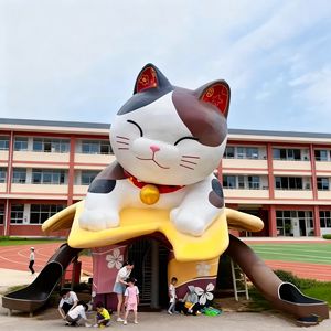 CS231 Fiberglass Unique Cartoon Rabbit Statue Resin Craft for Cultural Space <b>Ornament</b> Big Size Animal Sculpture with Red Heart - Product Image 4