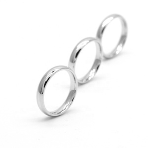 Anello da uomo in argento sterling <span class=keywords><strong>925</strong></span> con anello liscio, coppia semplice, anello in argento tinta unita - Product Image 4