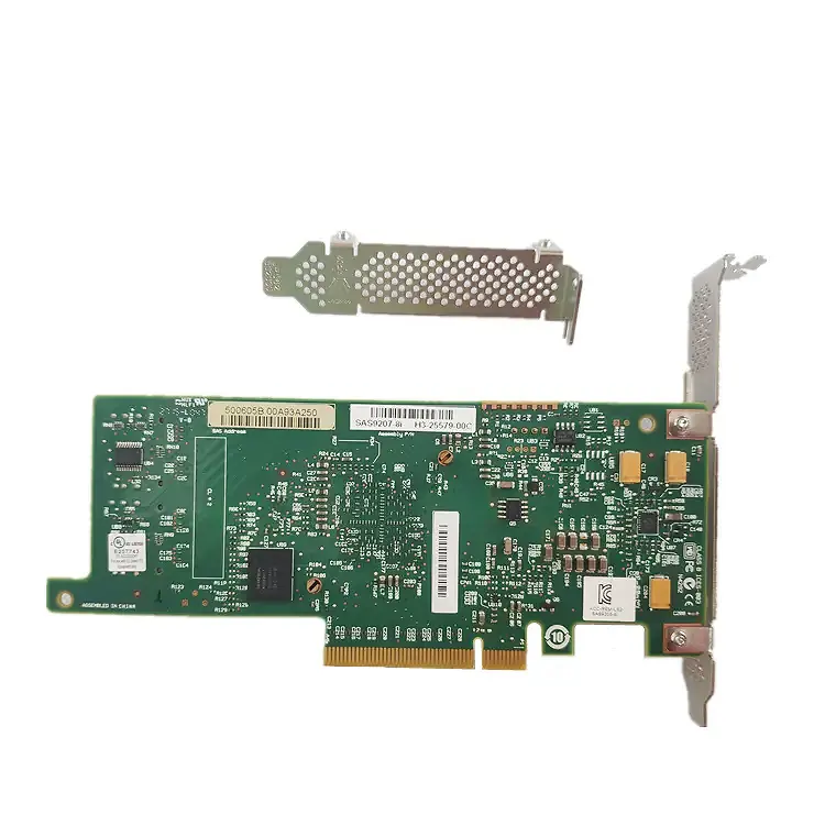 LSI SAS SAS 8-port asli baru, 6 Gb/s SAS + SATA ke PCI Express adaptor Bus Host