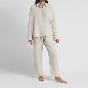 กางเกงขายส่งผ้าลินินผสมฝ้าย 100% สวมใส่สบาย เอวยางยืด เหมาะสำหรับฤดูร้อน น้ำหนักเบา สำหรับผู้หญิง - Product Image 2