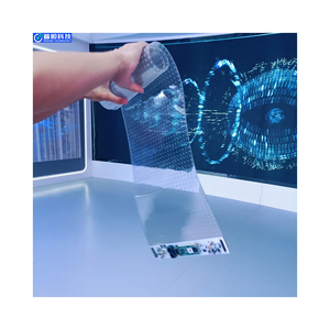 Película LED Transparente Pushunled, Pantalla de Vidrio Flexible Adhesiva, Película Transparente Cortable, Pantalla LED de Vidrio Transparente - Product Image 5