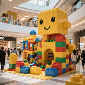 COBLOCKS personalizado centro comercial niños jugar espacio juguetes de construcción bloques de construcción gigantes, juguetes de construcción - Product Image 1