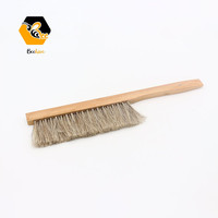 Outils apiculteurs, approvisionnement direct d'usine, simple, Double rangée, poils de cheval naturels, brosse de balayage des abeilles avec support