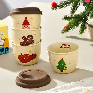Taza de Viaje de Cerámica Personalizada con Tapa de Silicona, Sin Asa, para Café - Product Image 6