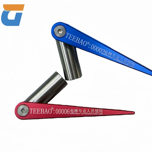 Clé triangulaire TEEBAO pour ascenseur, porte d'entrée - Jauge d'espacement 3-en-1 (80-2240 mm) et butée de porte rouge - Product Image 6