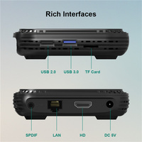 HK1 RBOX H8X Octa Core Android 14 TV BOX 4G 32G 64G Allwinner H728 8K Wifi6 Lecteur Multimédia Intelligent Décodeur TV