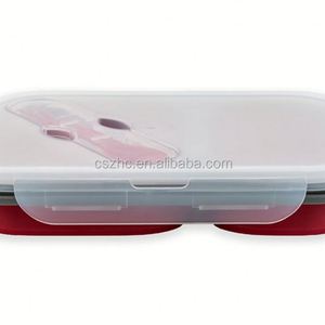 กล่องอาหารกลางวันซิลิโคนแบบพกพาพับได้กล่องอาหารกลางวันชามอาหารกลางวันความจุขนาดใหญ่กล่องอาหารกลางวันแบบพับได้เป็นมิตรกับสิ่งแวดล้อม - Product Image 6