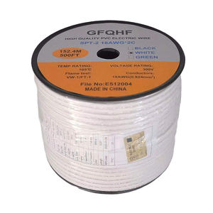 UL 500ft SPT-2 18AWG esnek paralel elektrik telleri açık noel dize ışıkları için kablolar uzatın - Product Image 2