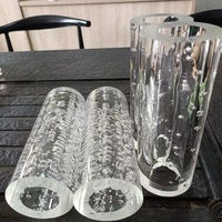 200mm Givré Acrylique Tube Led Pmma Tube Rond Acrylique Plexiglas Tuyau Transparent Bulle Tube