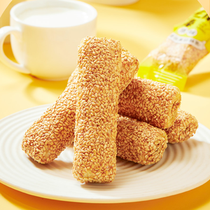 Huanglaowu Geleneksel Eski Tarz Atıştırmalık Yumurta Sarısı Aromalı Susam Çubukları 250g Eğlence İzleme Atıştırmalığı - Product Image 4