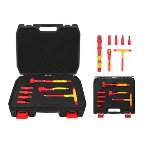 1000V Vde Isolamento Socket Wrench Set Eletricista Tool Set Para Manutenção De Veículos Elétricos Vde Isole Socket Tool