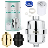 Filtre de Douche Certifié NSF DOE pour Purification de l'Eau de Salle de Bain, 25, 20, 15 Étapes, Élément Personnalisé, Tête de Douche, Filtre de Douche