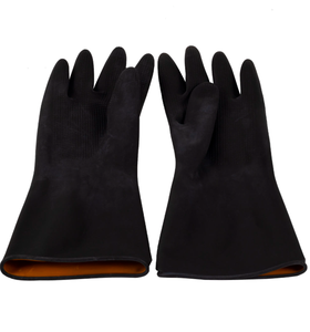 Gants en caoutchouc noir <span class=keywords><strong>de</strong></span> qualité supérieure, résistants aux produits chimiques, pour usage domestique et industriel, en silicone et latex - Product Image 5