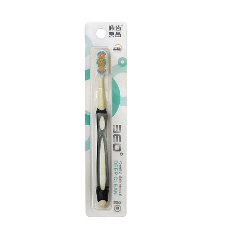 Brosse à dents à poils durs DuPont, blanche (emballage chinois)