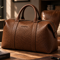 Sac de voyage en similicuir gaufré serpent, sac de week-end grande capacité, sac de nuit pour homme et femme