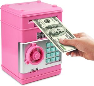<span class=keywords><strong>Tirelire</strong></span> électronique en plastique EPT pour enfants, coffre-fort numérique pour pièces de monnaie et billets, avec fonction de défilement automatique des billets, lumière et musique - Product Image 2